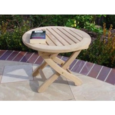 Lanza Roble Wood 2PK Folding End Table