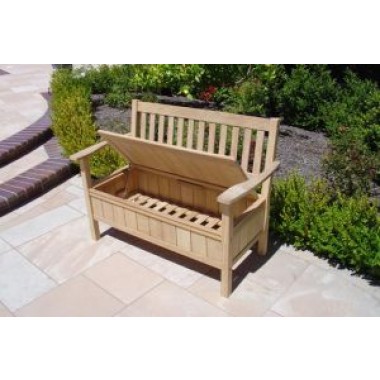 Lanza Roble Wood Storage Bench