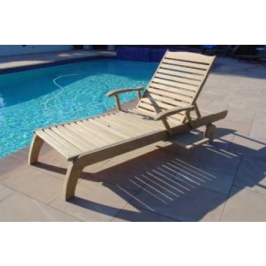 Lanza Roble Wood Chaise Lounge