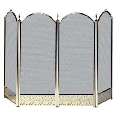 Fireside America 4 Panel Decorative Filigree Screen