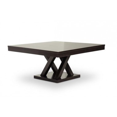 Baxton Studio Everdon Dark Brown Modern Coffee Table Hover