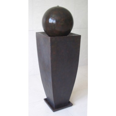 Screen Gems Coppery Finish Square Tall Vase