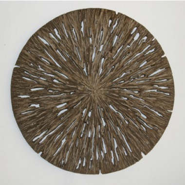 Screen Gems 28" Round Rotten Wood Wall Art - Set of 2