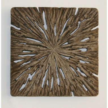 Screen Gems Square Rotten Wood Wall Art - Set of 2