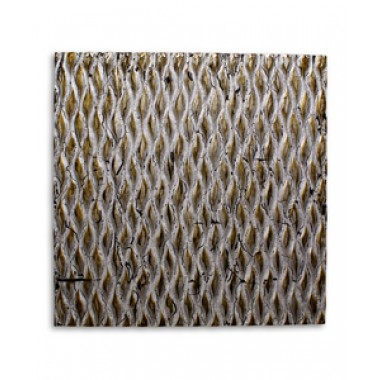 Screen Gems Metallic Ridge Silver Wall Art