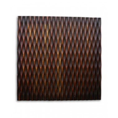 Screen Gems Metallic Ridge Brown Wall Art