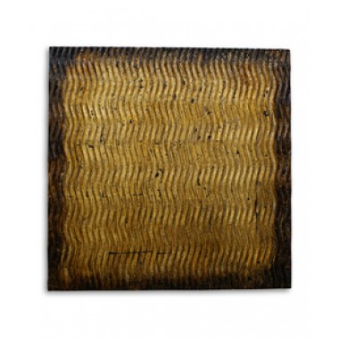 Screen Gems Metallic Ridge Gold-Brown Wall Art