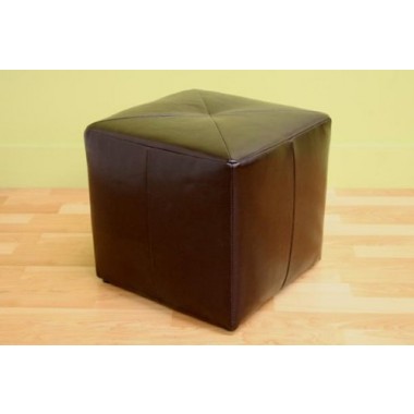 Baxton Studio Aric Bonded Leather Ottoman