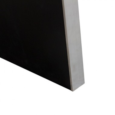 Diamond Sofa STEEL Extension Dining Table in High Gloss White Lacquer - Black Base - ON SALE! Hover