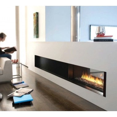 Spark Modern Fires - Fire Ribbon Direct Vent Vu Thru - 3FT and 4FT  WIth Mandatory Safety Screen  Hover