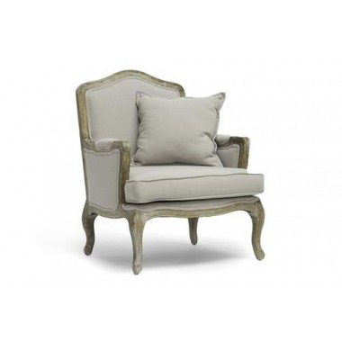 Baxton Studio Constanza Classic Antiqued French Accent Chair