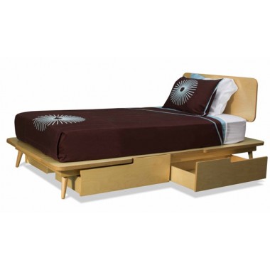 TrueModern 11 Ply Twin Bed with 2 Drawers Hover