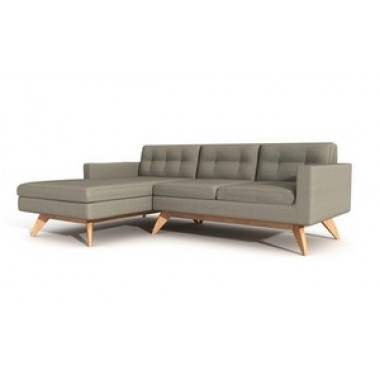 TrueModern Luna 90" Sofa with Chaise