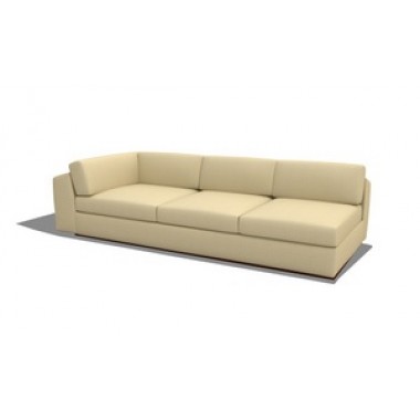 TrueModern Jackson Armless 96" Split Sofa