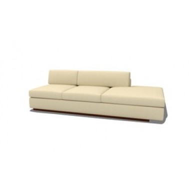 TrueModern Jackson Armless sofa 92" with Bumper