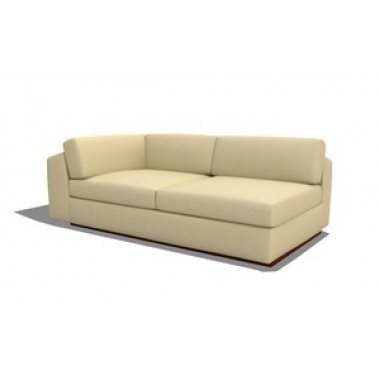 TrueModern Jackson 72" Armless Split Sofa