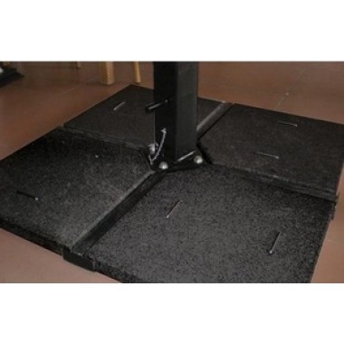 Royal Teak Set of 4 Gray Granite Umbrella Feet for Hanging Umbrella