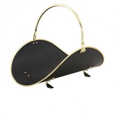 Fireside America Woodbasket in Black