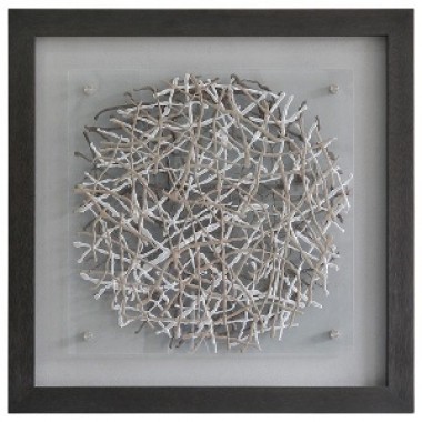 Webbed Square Framed Art