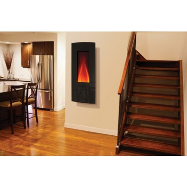 Amantii Wall Mount 16" x 41" Vertical Convex Electric Fireplace