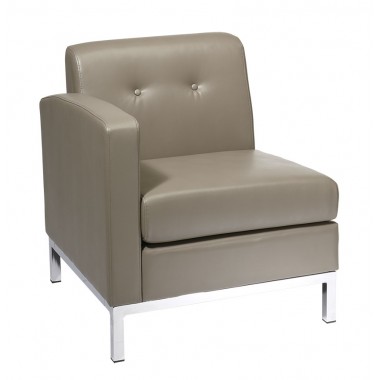 Ave-Six Wall Street Single Leather Arm Chair LAF Hover