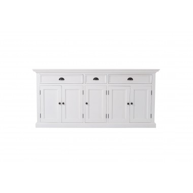  Nova Solo Hutch Bookcase 5 Doors 3 Drawers - Front