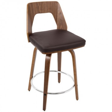 LumiSource Trilogy 24" Counter Stool - Set of 2 Hover