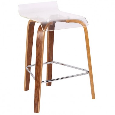 Lumisource Clarity Counter Stool - Perspective