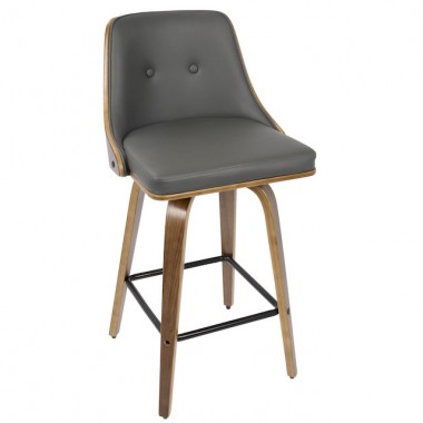 LumiSource Gianna Counter Stool - Set of 2 - White Hover