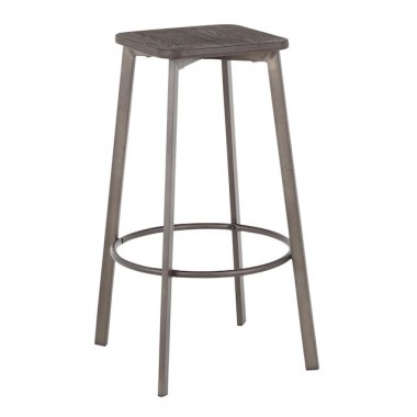 Lumisource Clara Square Barstool - Set of 2 Hover