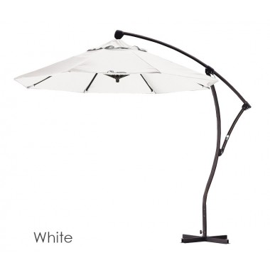 California Umbrella 9' Cantilever Market Umbrella Delux C Lift - Bronze - Olefin Hover