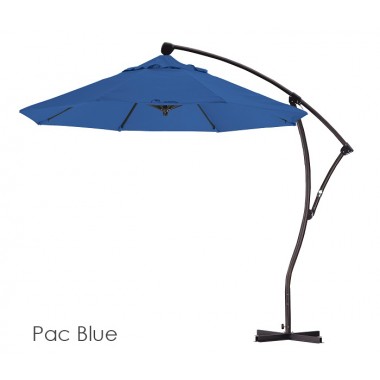 California Umbrella 9' Cantilever Market Umbrella Delux C Lift Bronze - Spun Polyester