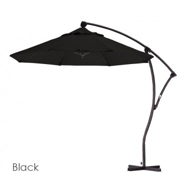 California Umbrella 9' Cantilever Market Umbrella Delux C Lift - Bronze - Pacifica Hover