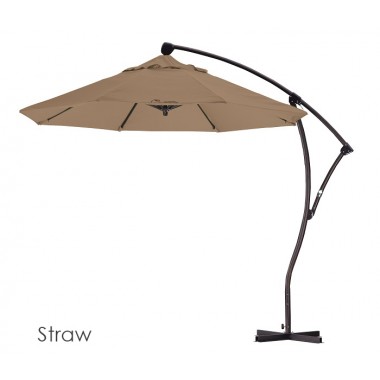 California Umbrella 9' Cantilever Market Umbrella Delux C Lift - Bronze - Pacifica Hover