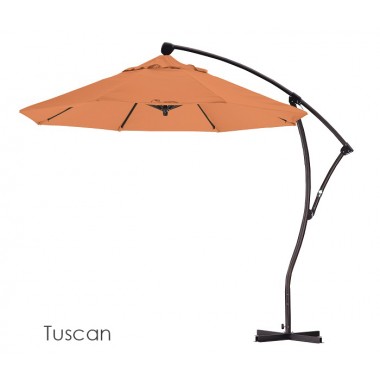 California Umbrella 9' Cantilever Market Umbrella Delux C Lift - Bronze - Pacifica
