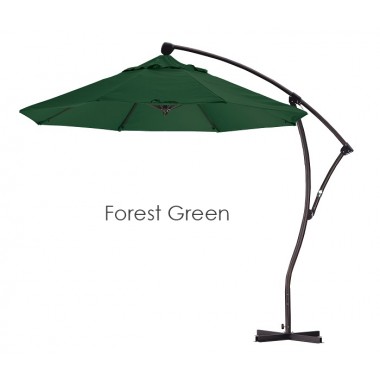 California Umbrella 9' Cantilever Market Umbrella Delux C Lift - Bronze - Sunbrella Hover