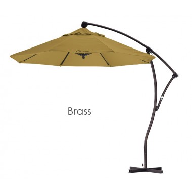 California Umbrella 9' Cantilever Market Umbrella Delux C Lift - Bronze - Sunbrella Hover
