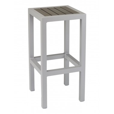 Aluminum Barstool - BAL-5602-BB - Gray
