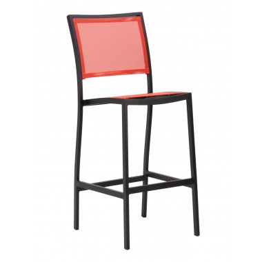 Aluminum Barstool - Red