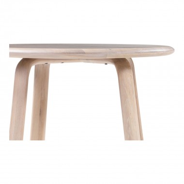 Moe's Home Collection Malibu Round Dining Table White Oak Hover