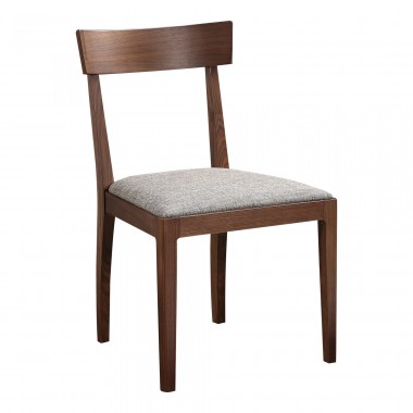 Moe's Home Collection Leone Dining Chair Walnut Set Of Two - Angled