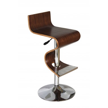 Bromi Deisgn King Adjustable Height White Bar Stool Hover
