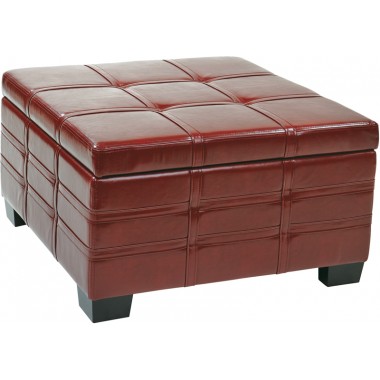 Ave-Six Detour Strap Ottoman with Tray Hover