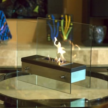 Bluworld Nu-Flame Ardore Modern Tabletop Fireplace Hover