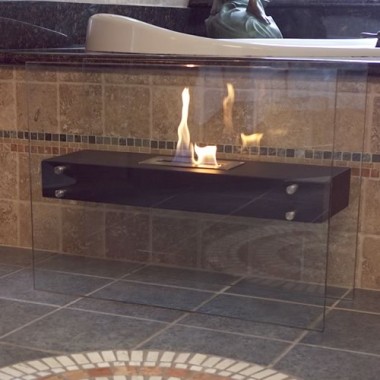Bluworld Nu-Flame La Strada Modern Floor Fireplace Hover
