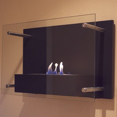 Bluworld Nu-Flame Radia Modern Wall Mounted Fireplace Hover