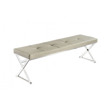 Savannah Bench Taupe - Angled