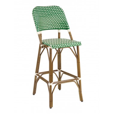 Hand Painted Aluminum Frame Barstool - BRT-01 - Green