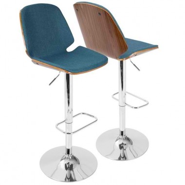 LumiSource Serena Barstool - BLUE