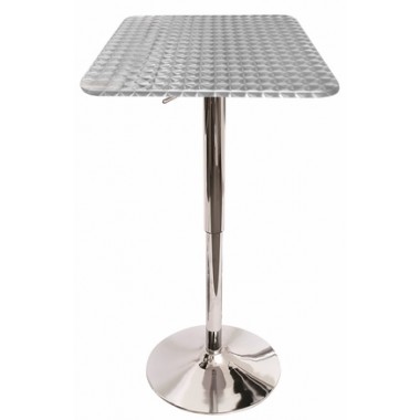 LumiSource Bistro Bar Table - Silver Swirl
